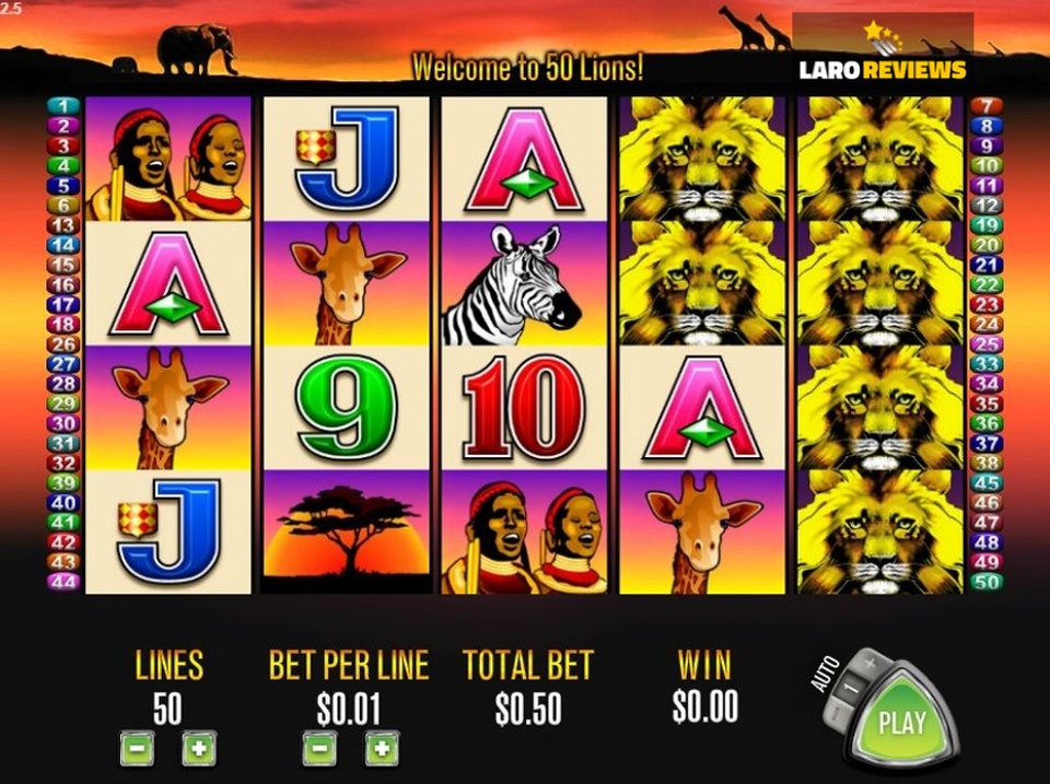 50 lions slot machine big win 3