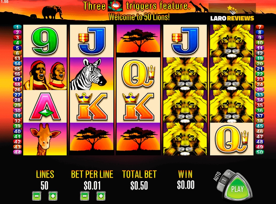 50 lions slot machine big win 4