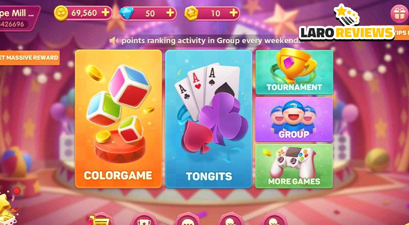 Iba’t ibang mga laro sa Color Game Land to Gcash.