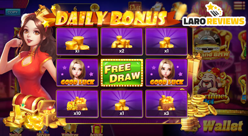 Huwag kalilimutang kunin ang mga Daily Bonus mula sa Aurora game.