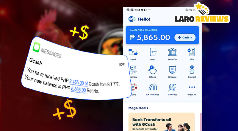 Laging suriin ang balanse ng iyong account bago maglaro sa online Sabong GCash.