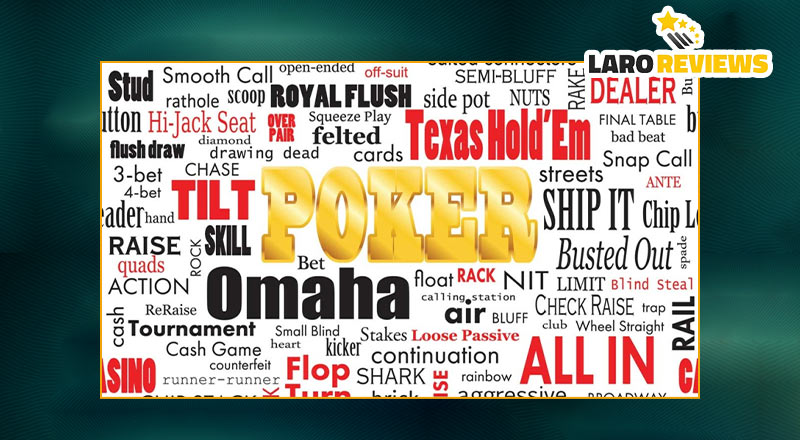 Important terms when playing poker