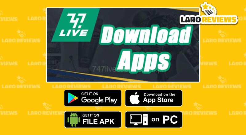 Piliin ang angkop na tagubilin sa pag-download ng 747 Live na aplikasyon sa device.