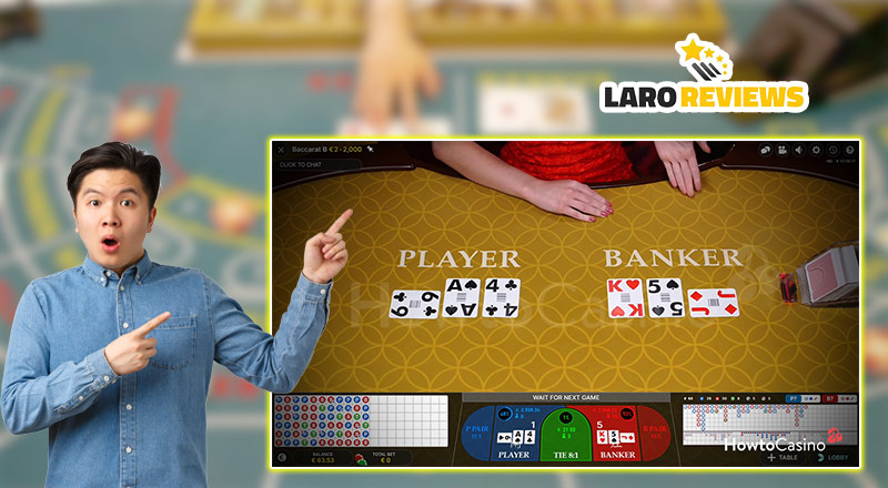 Pagsubaybay sa mga nakaraang laro sa how to play baccarat.