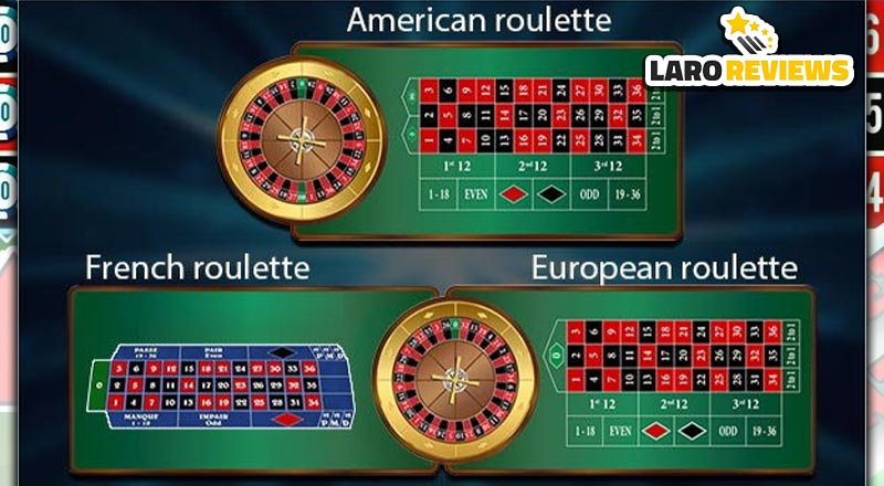 Tatlong uri ng Roulette.