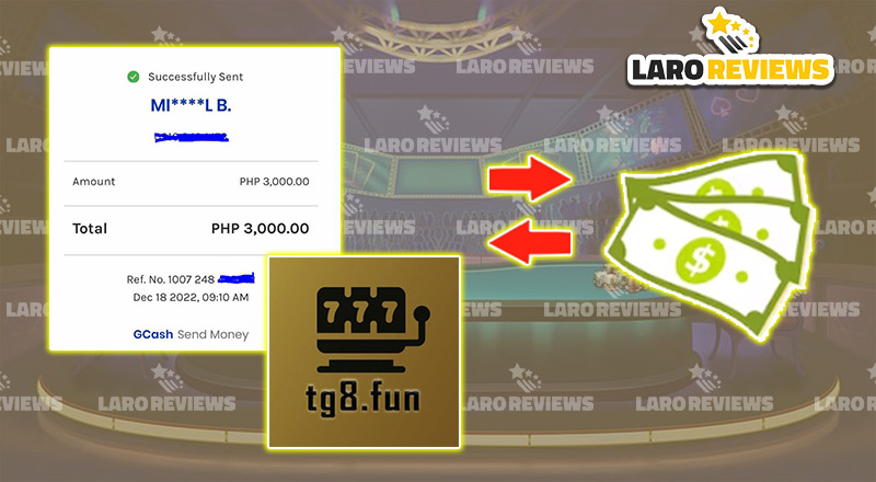 Mga hakbang sa money transactions sa TG8 Fun.