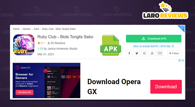 Sundin ang aming gabay sa pag-download at pag-install ng Ruby Club APK.