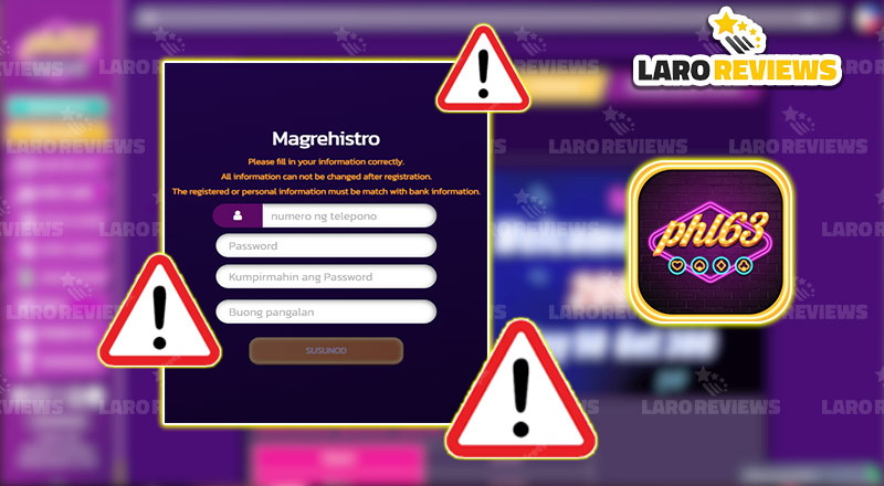 Mga dapat alalahanin sa paggamit ng PHL63 Online Casino Register.