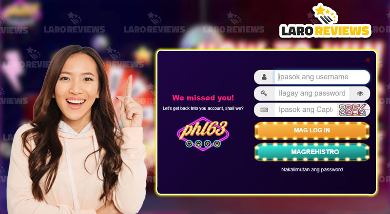 Basahin at sundin ang mga hakbang sa paggamit ng PHL63 Casino Login.