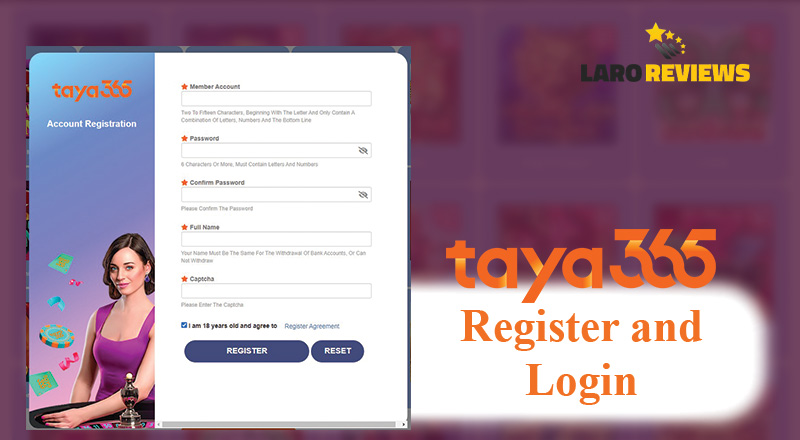 Basahin at sundin ang mga hakbang sa paggawa ng account at mag-login sa pamamagitan ng Taya 365 Casino Login.