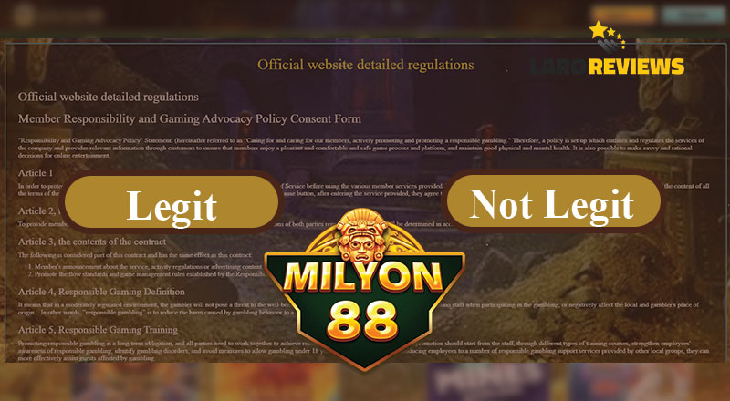 Ating alamin ang kasagutan sa katanungang “Milyon88 Legit or Not” at kung bakit.