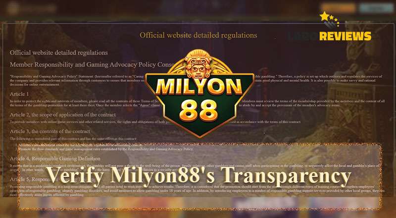 Tuklasin ang katotohanan sa pagiging transparent ng Milyon88 sa Milyon88 Legit or Not.