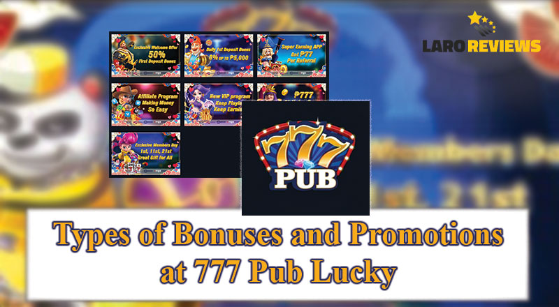 Tuklasin ang iba’t ibang uri ng 777 Pub Lucky Bonus.