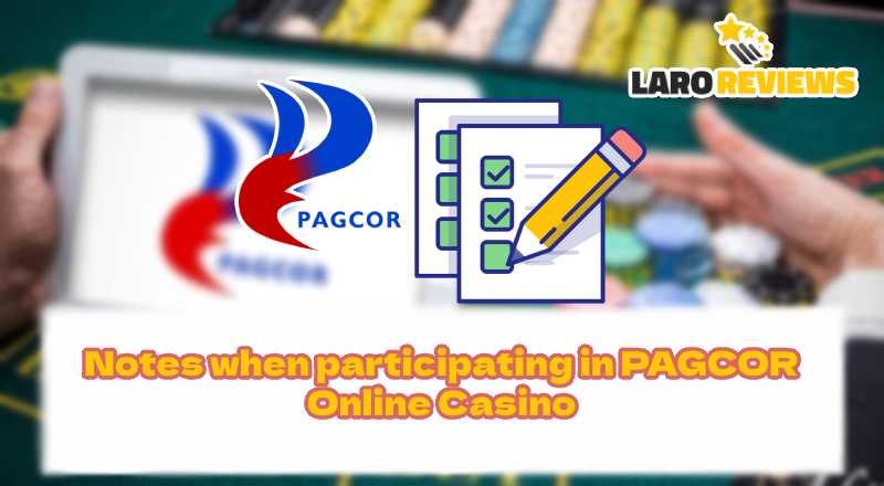 Mga dapat alalahanin sa paglalaro sa PAGCOR Casino Online.